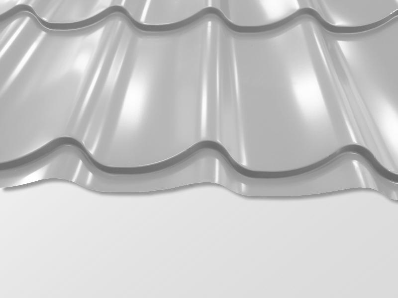 Pfannenblech Szafir® - RAL9006 Weißaluminium